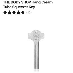THE BODY SHOP SILVER HAND CREAM WINDING KEY NWT